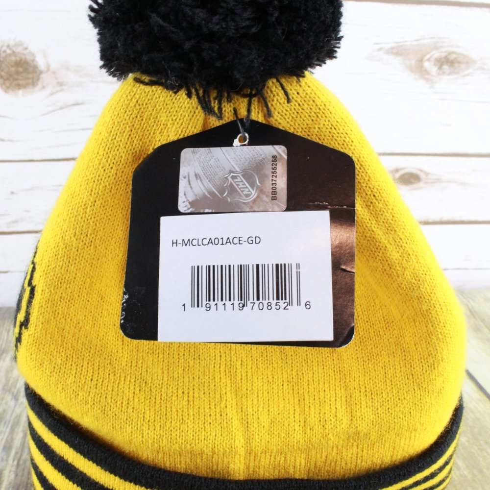 NHL Fan Favorite Bruins Beanie Pom Hat One Size - Picture 8 of 8
